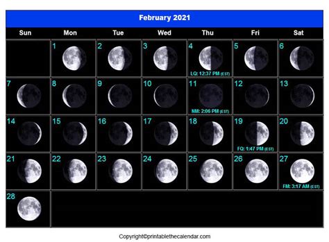 You can now get your printable calendars for 2021, 2022, 2023 as well as planners, schedules, reminders and also, check out our ready made holiday calendar collection. February 2021 New Moon Calendar Archives | Printable The ...
