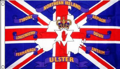 Northern Ireland 6 Counties Flag 5 X 3 Irish Red Hand Ulster Union