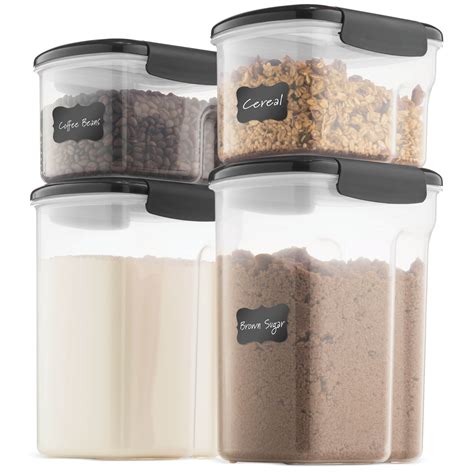 Shop the biggest selection of food storage containers to help organize your kitchen and refrigerator in style. Large 4 Pack Food Storage Containers Set With Airtight ...