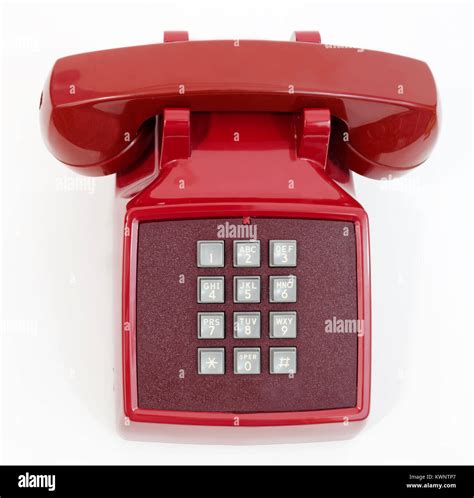 Vintage Red Push Button Telephone Qtandt Ls