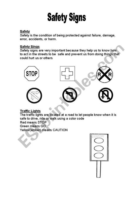 Safety Signs - ESL worksheet by cagucha