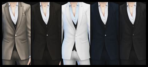 Azentase Male Suit Full Body Ea Mesh Edited Playing Sims 4
