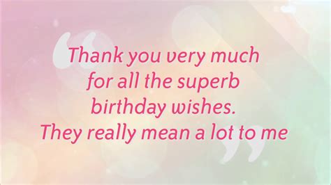 Say Thank Thank You Message For Birthday Wishes In English