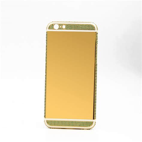 Iphone 6s 24k Gold Plated Back Diamond Housing