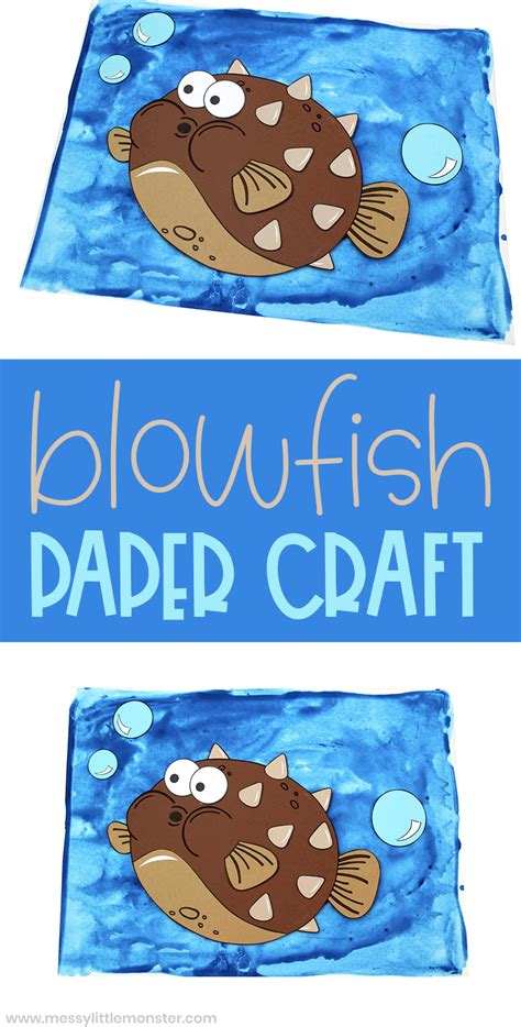 You can add printable text to the card. Blowfish Craft - a fun fish paper craft with template ...