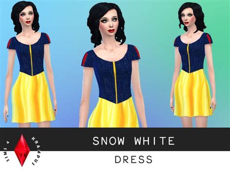 Sims4krampus Snow White Dress Snow White Dresses Sims 4 Sims 4