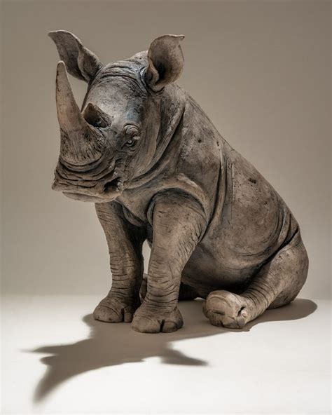 Rhino Sculpture 2 Nick Mackman Animal Sculpture