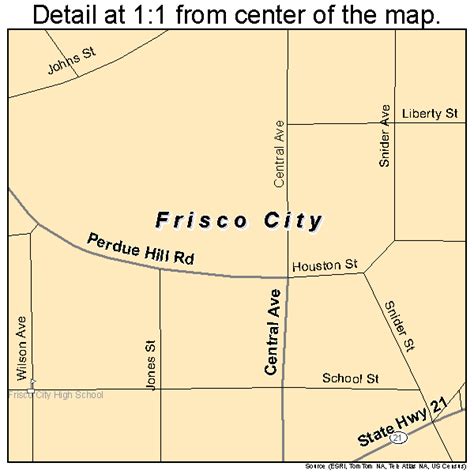 Frisco City Alabama Street Map 0128312