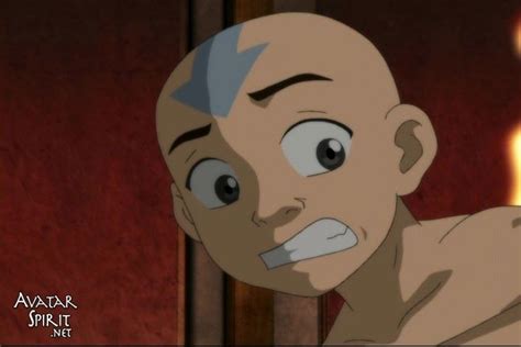 Avatar Aang Realizing That He Cant Outrun The Ring Of Fire Sent At Him