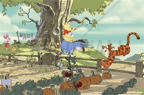 Winnie The Pooh Tree House Wall Mural Photo Wallpaper Photowall