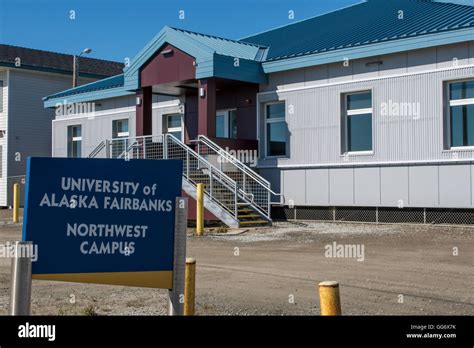 Alaska Nome University Of Alaska Fairbanks Northwest Campus Stock