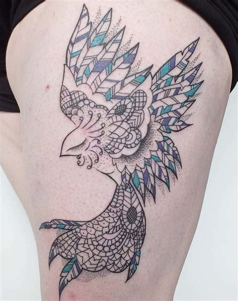 Watercolor Phoenix Tattoo Ideas Flawssy