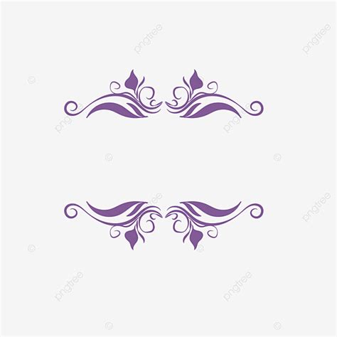 Purple Swirl Border