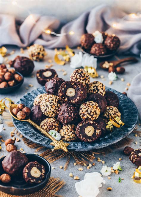 Vegan Ferrero Rocher Chocolate Hazelnut Truffles Bianca Zapatka