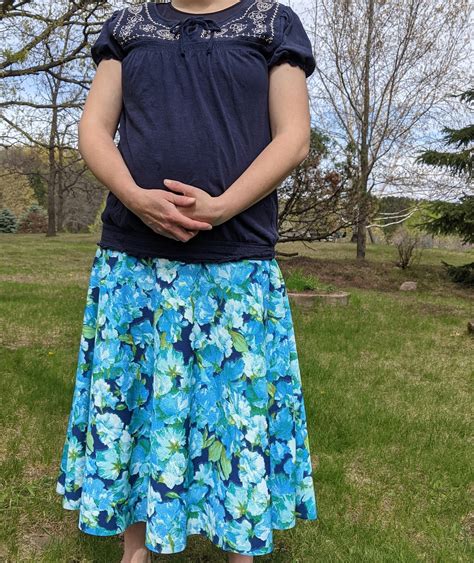 Maternity Comfy Skirt 12 Circle Skirt Modest Maternity Etsy