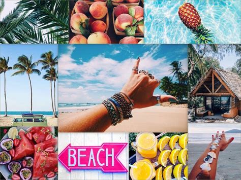 Collage Aesthetic Summer Laptop Wallpapers Top Free Collage Aesthetic