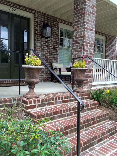 Some iron stair railings can be shipped to you at home, while others can be picked up in store. Porch Hand Rails - Designs, Kits and More