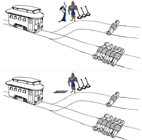 Pull The Lever Kronk The Trolley Problem Know Your Meme