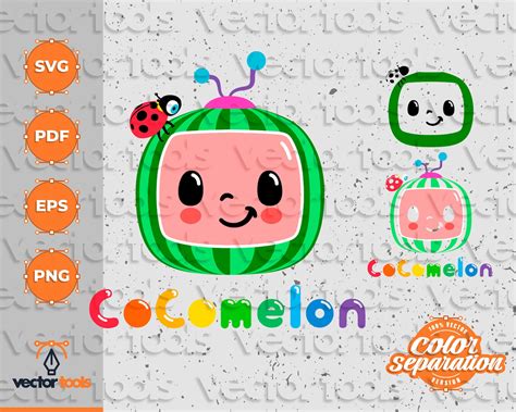 Cocomelon Svg Cocomelon Logo Svg Cocomelon Layered Etsy