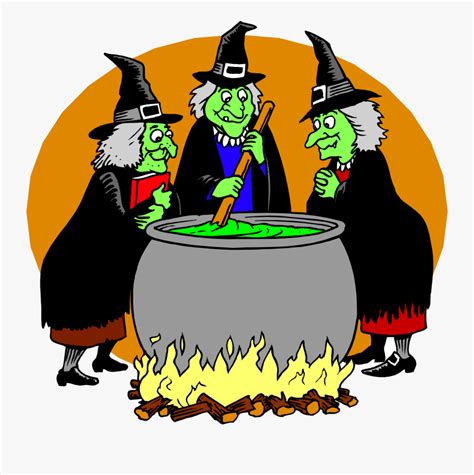 Transparent Witch Cauldron Clipart Witches Around A Cauldron Free