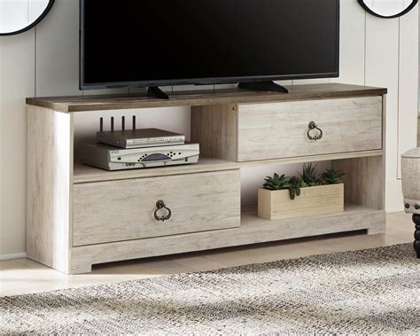 Signature Design By Ashley Willowton Whitewash Large Tv Stand Walmart