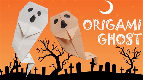 Easy Origami Ghost Origami Halloween Origami Easy Youtube