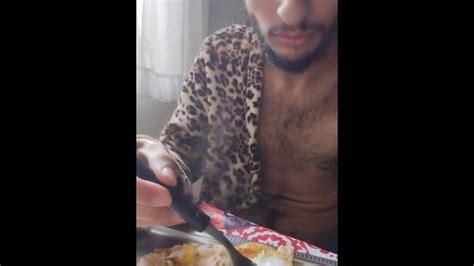 Hairy Mukbang Man Eating Eggs Feed Up