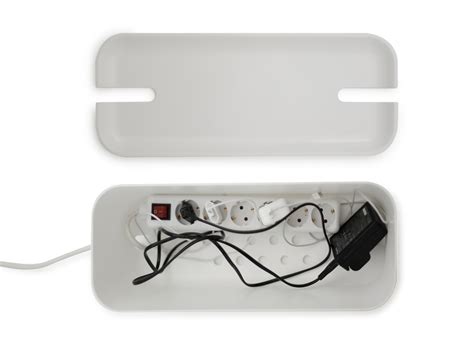 Cable Organiser Hideaway Xl White Natural Plastic Silicone Bosign
