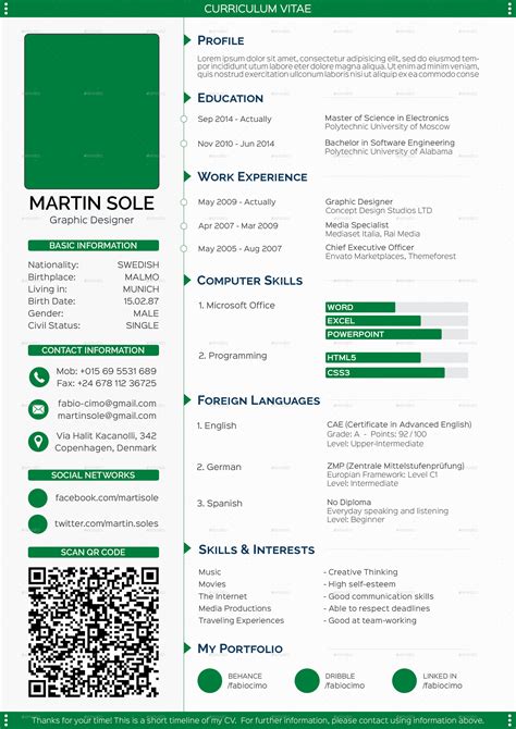 A cv should be one page or two. Clean Multipurpose CV Template by fabiocimo | GraphicRiver