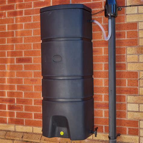 160 Litre Wall Mounted Water Butt Rainwater Tank Freeflush Water