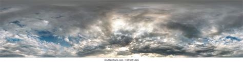 Seamless Cloudy Blue Sky Hdri Panorama Stock Photo 1515051626