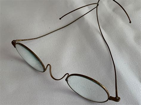 vintage spectacles antique reading glasses wire rimmed etsy