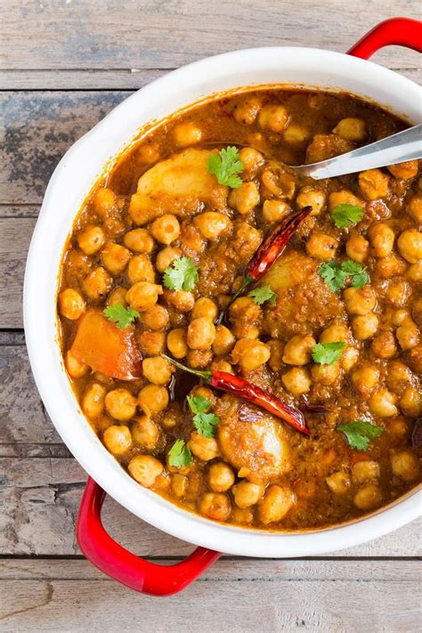 Chana Aloo Or Chhole Aloo Masala Spicy Chickpeas And Potato Curry