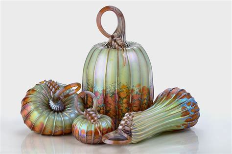 Pin By Kimmothy Creates On Holiday Fall Harvesting Glass Pumpkins