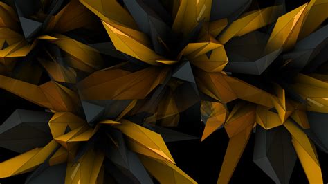 Download Black And Gold Abstract Wallpaper 4k Images
