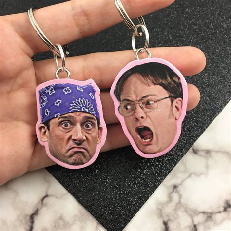 Michael Scott Keychain Prison Mike Schrute Farms Dwight Schrute