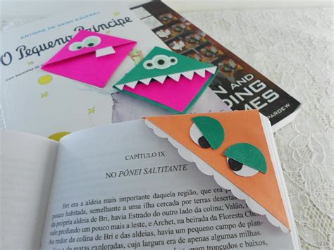 Monster Corner Bookmark · How To Make A Paper Bookmark · Papercraft