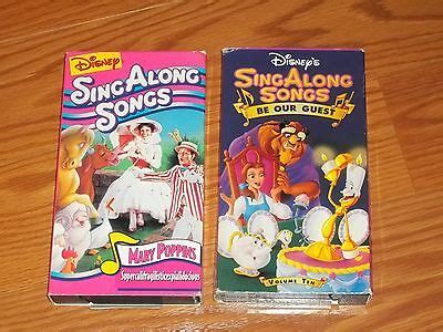 Up and down touch and ground 4. Lot of 2 Disney Sing Along Songs VHS Video Be Our Guest & Supercalifragislistic • CAD 13.41 ...