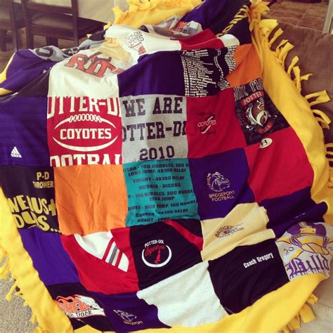 Make A Tie Blanket Out Of Old T Shirts Tie Blankets Old