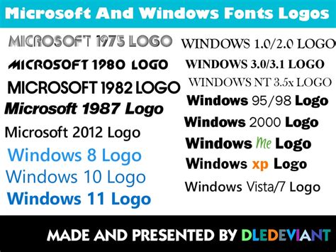 Microsoft And Windows Font Pack By Tinkywinky778 On Deviantart