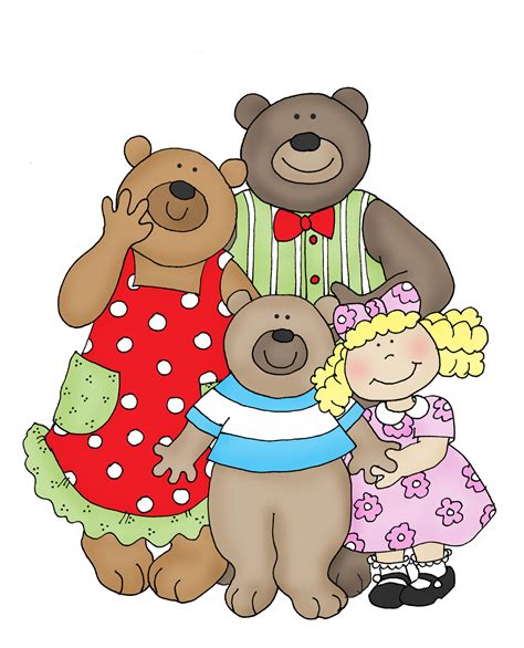 Goldilocks And The Three Bears Clip Art Clipart Best