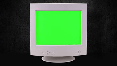 Old Computer Crt Monitor Green Screen Youtube