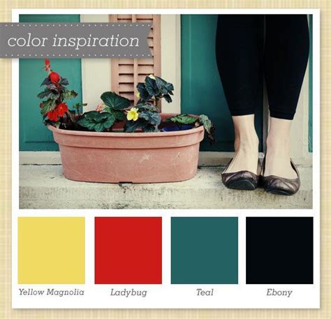 Yellow Red Teal And Ebony Color Palette 6 Living Room Red Bedroom