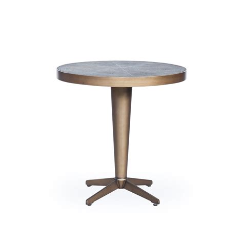 Shagreen Side Table Brass Brass Side Table Table Home Decor