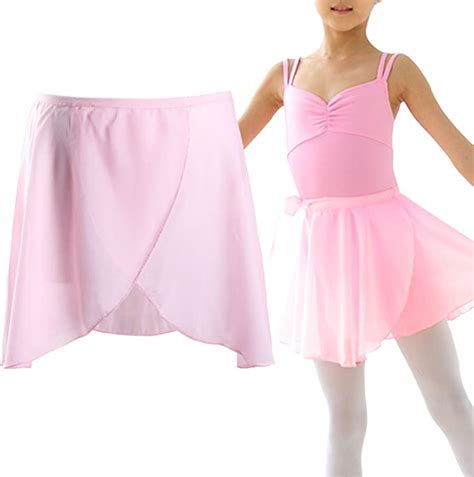Sasairy Kids Girls Ballet Skirt Chiffon Dancewear Skate Wrap Skirt With