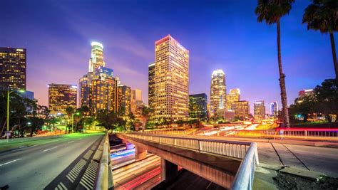 Time Lapse Of Los Angeles At Night 4k Uhd Ultra Hd Resolution Záběr