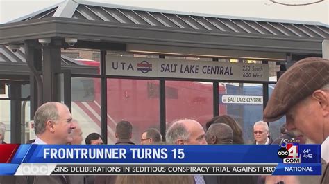 Utah Authority Transit Celebrates 15 Years Of Frontrunner Youtube