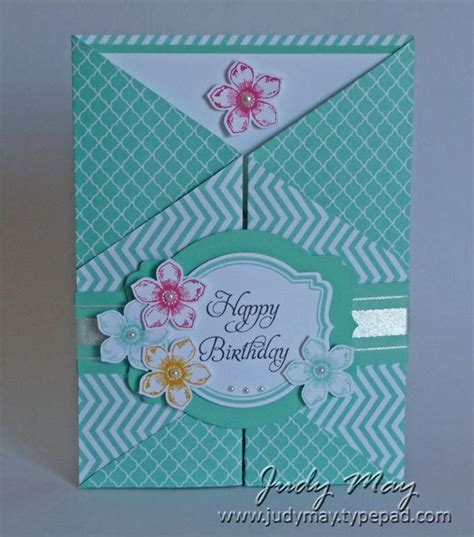 Craft Tutorial Double Z Fancy Fold Card Fancy Fold Cards