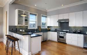 Photos white kitchen cabinets black countertops. 27 Beautiful White Contemporary Kitchen Designs ...
