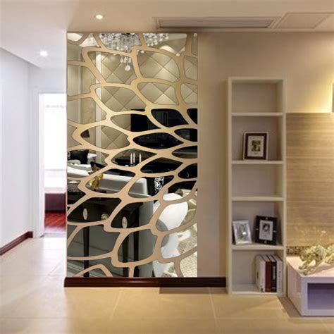 Create stylish home decor with shutterfly. Modern mirror wall stickers acrylic 3D wall surface ...